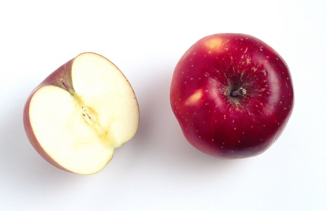 Apple and apple half