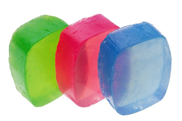 Gelatin bars of soap