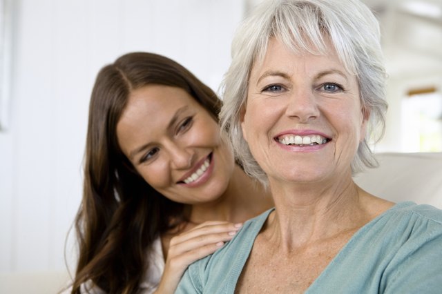 Portrait of smiling mother and daughter