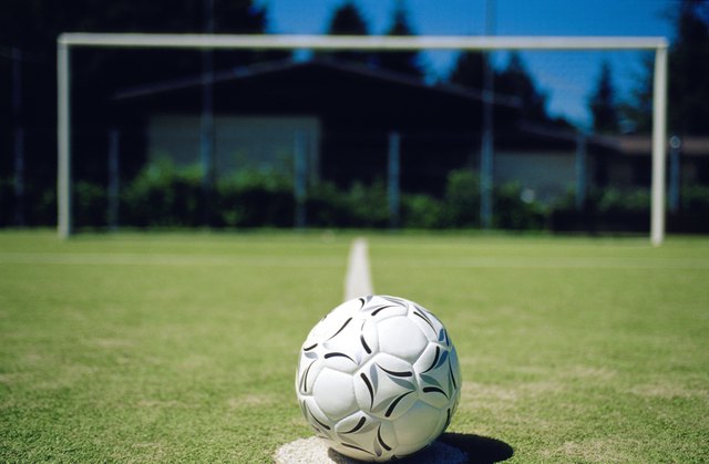 Soccer ball and goal
