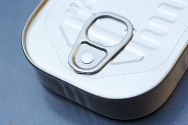 Aluminum can of sardines