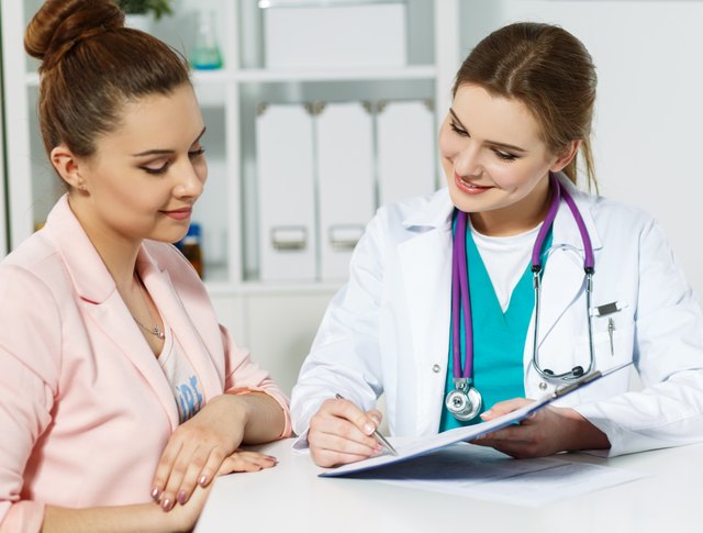 Signing treatment bill or insurance policy concept
