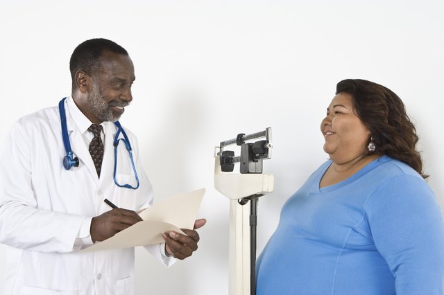 Doctor with patient