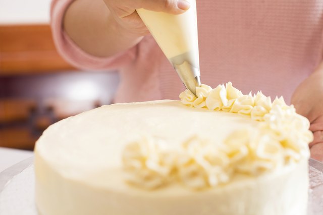 Frosting the cake