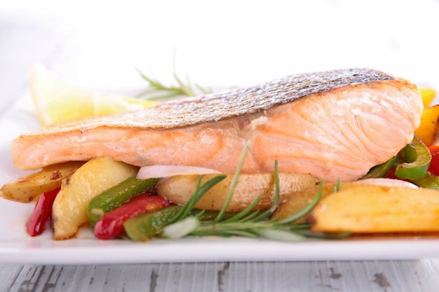 salmon and vegetable