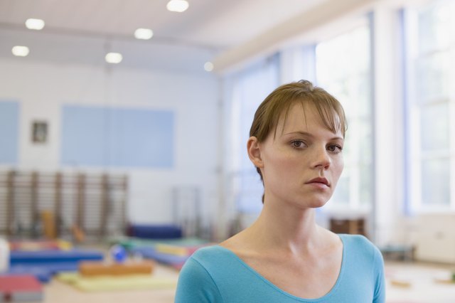 Portrait of young gymnast