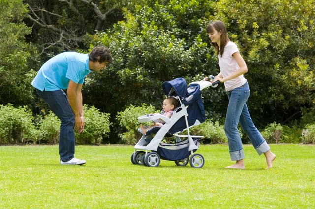 Family with a stroller