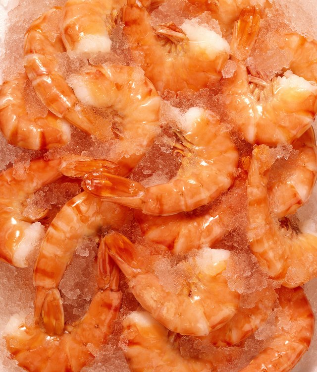 Shrimp on ice