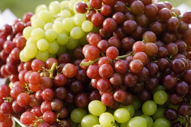 Succulent ripe grapes