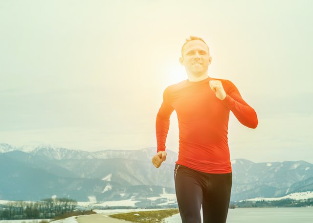 Run man portrait