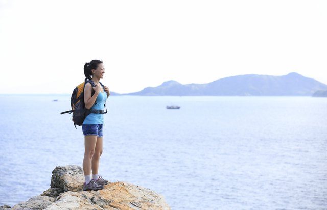 young woman hiker