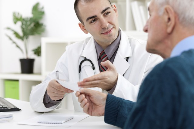doctor giving a prescription