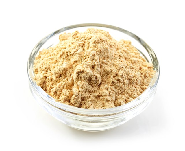bowl of maca powder