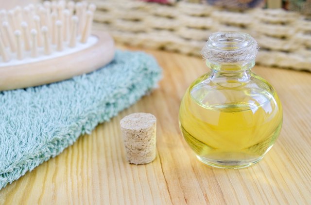 Small bottle of cosmetic oil
