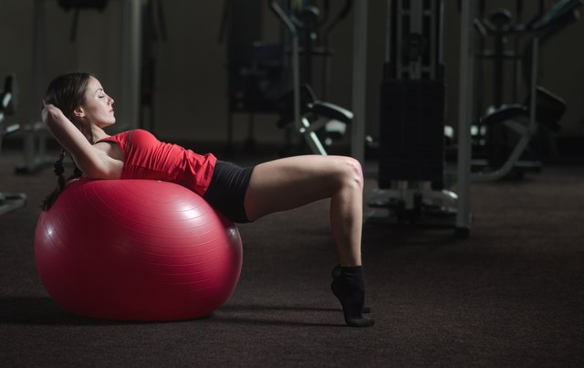 Young athletic girl in the gym