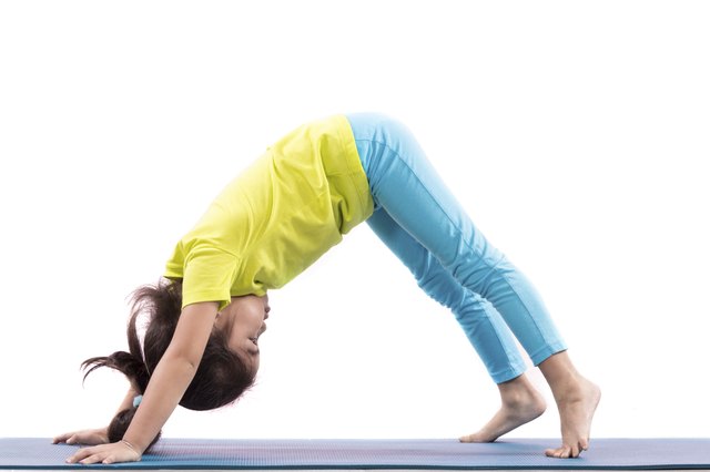 girl doing basic yoga