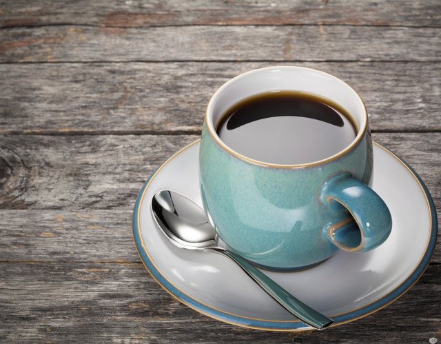 Blue coffee cup background
