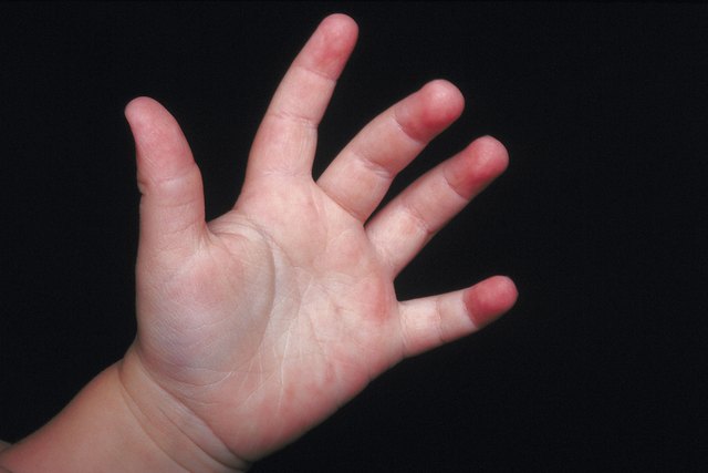 Hand of child