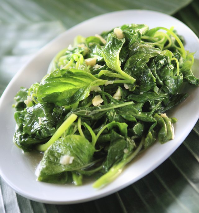 Sauteed garlic spinach