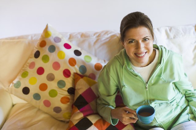 Woman holding a cup of tea