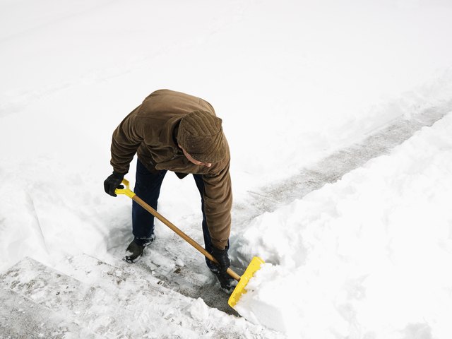 Man Shoveling Snow