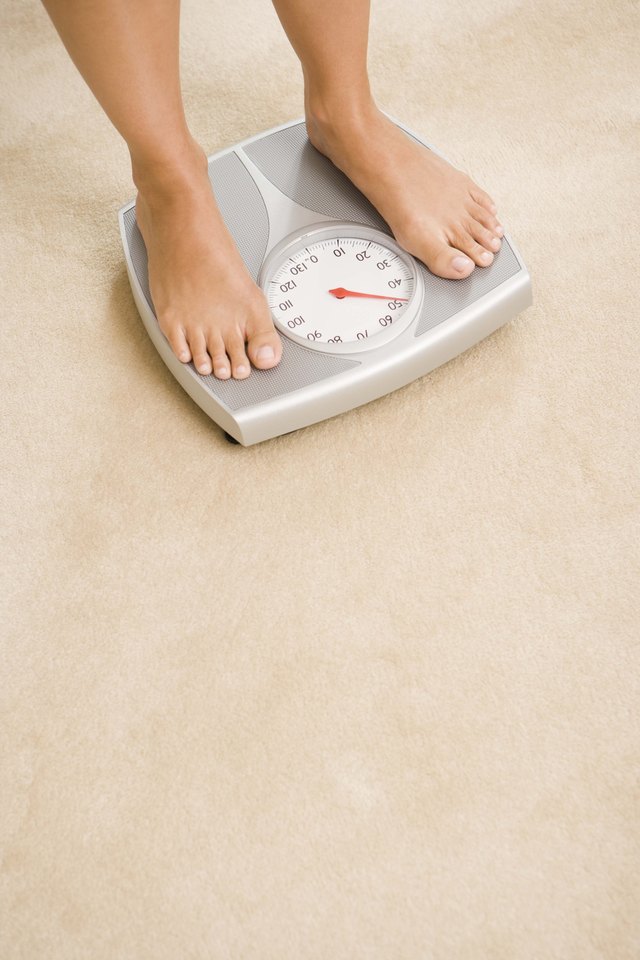 Woman on a scale