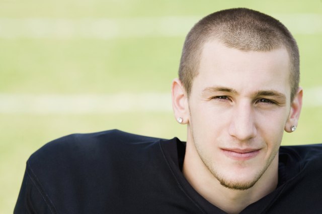 Portrait of a football player