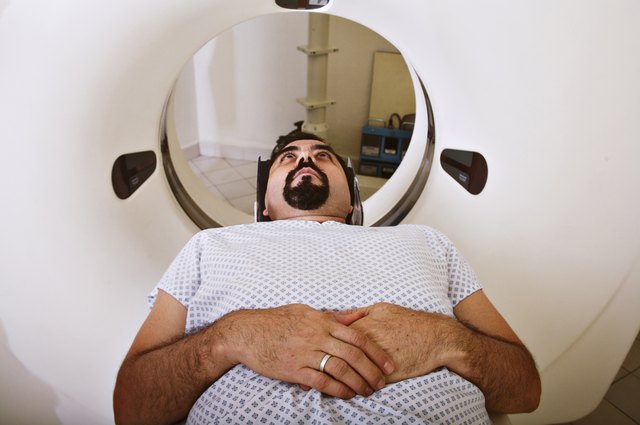 Patient getting an MRI scan