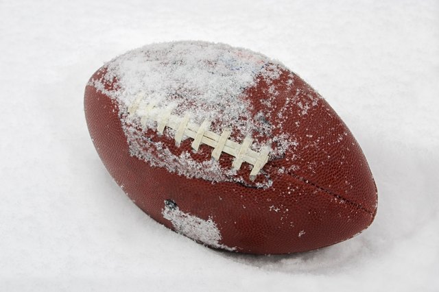 Football in the Snow