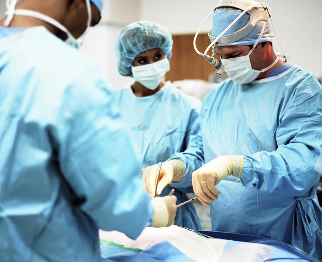 Doctors in surgery