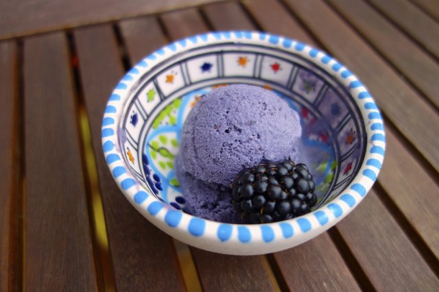 Blackberry ice cream