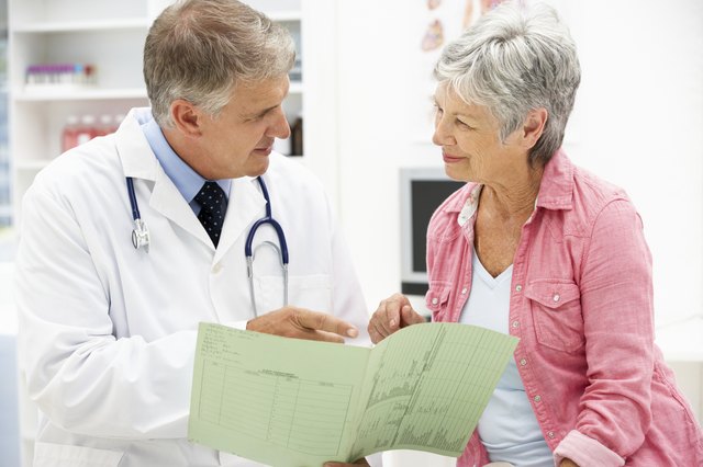 Doctor with female patient