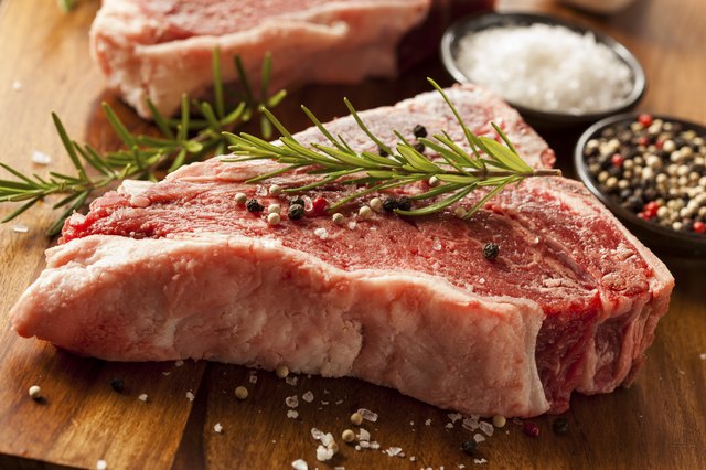 Thick Raw T-Bone Steak