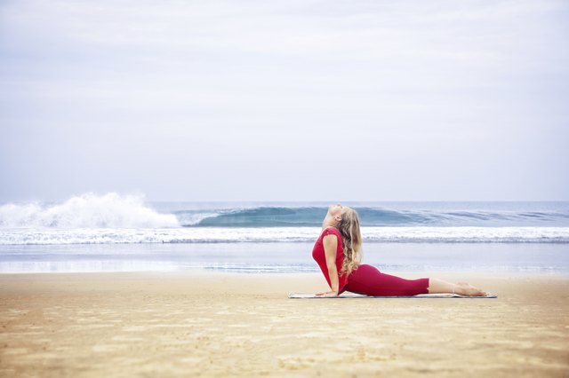 Yoga on the beach