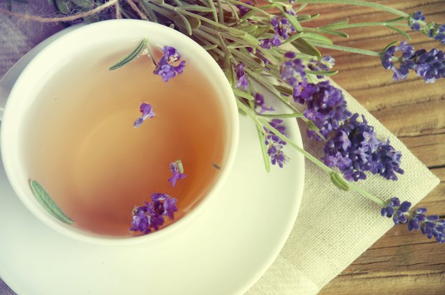 Healthy and delicious lavender tea