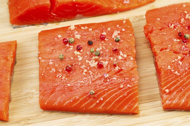 Wild Salmon coated with Sea Salt and Peppercorn