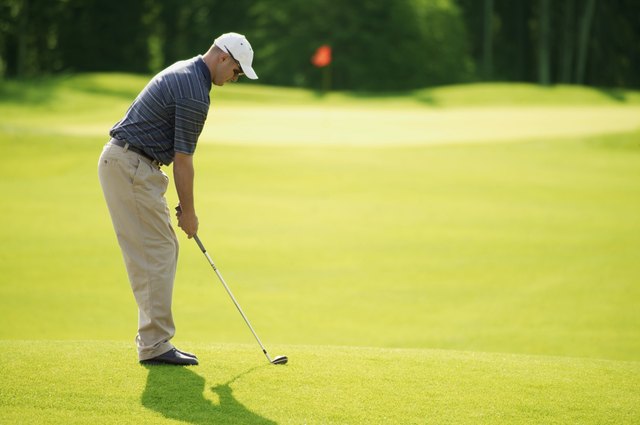 Chipping onto the green