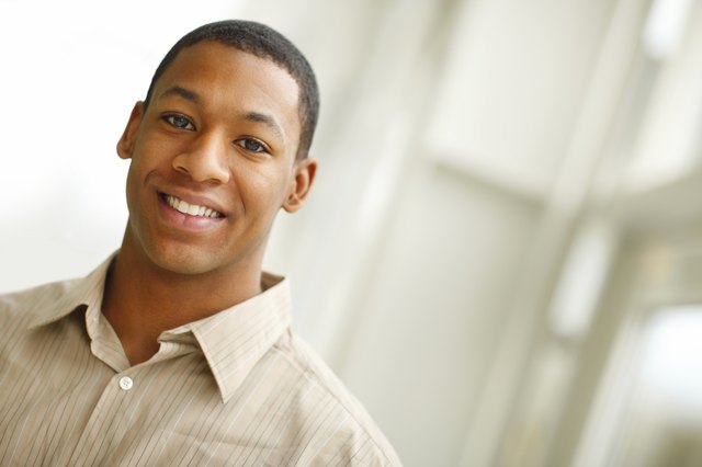Portrait of a young man smiling