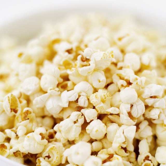 close-up of a bowl of popcorn