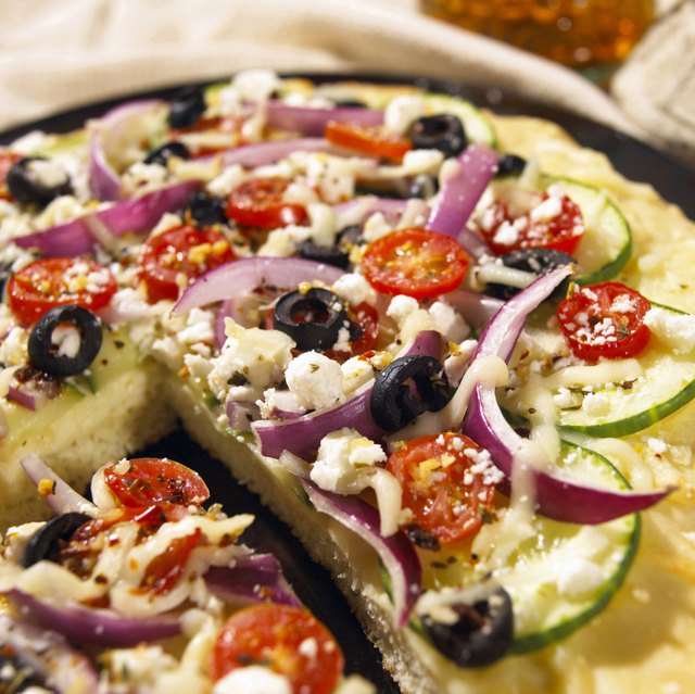 Close-up of a pizza