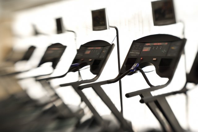Treadmills in gym