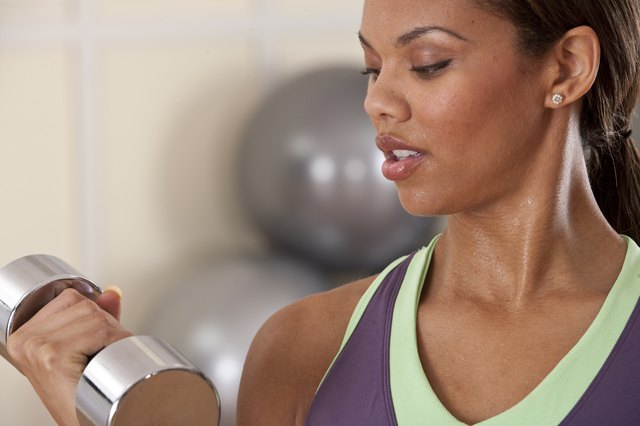 woman working out