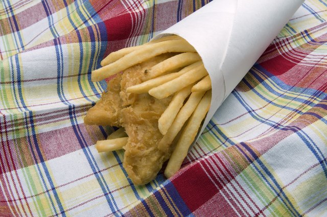 French fries and chicken strips