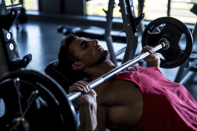 Effort on the bench press