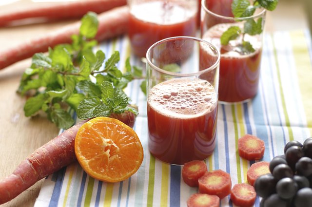 Fresh Red Carrot Juice
