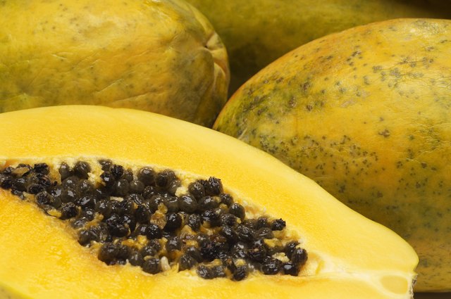 Papaya, close-up
