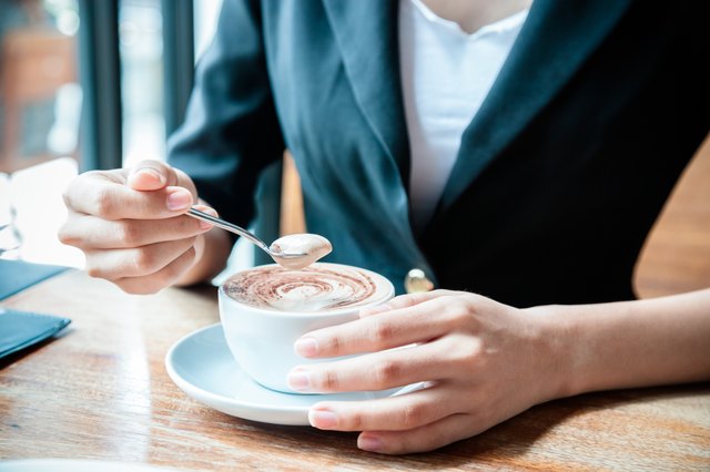 woman drinking coffee