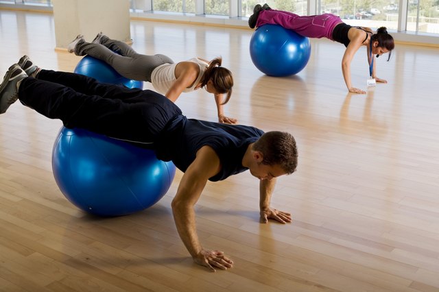 People in fitness class
