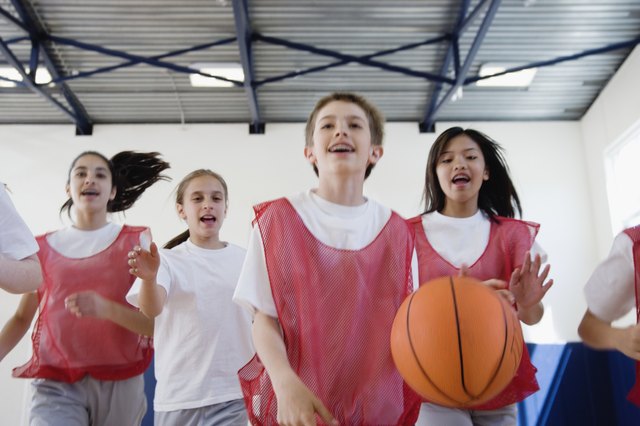 Group of Students Playing Basketball