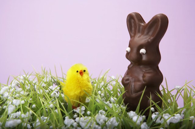 Easter bunny and chick